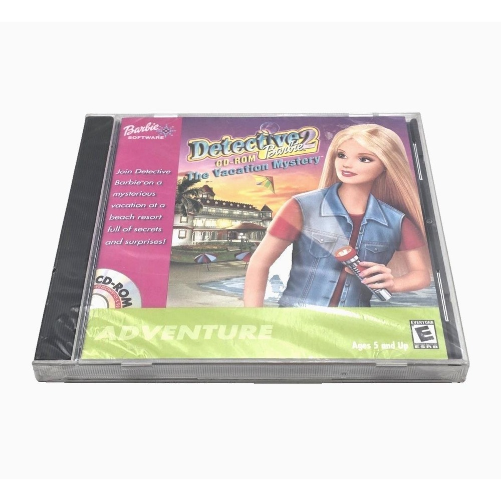 Detective Barbie 2: The Vacation Mystery (PC Game CD-ROM, 1999) New Sealed